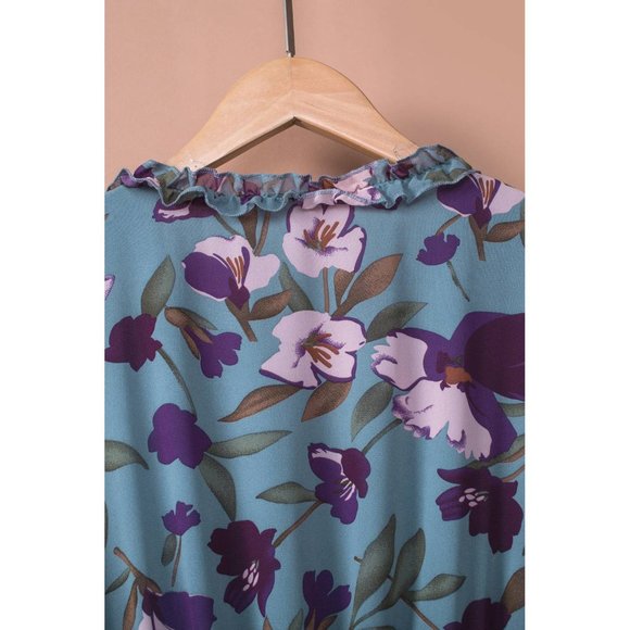 Wild Lotus Ruffle Tiered Maxi Dress - Picture 15 of 16